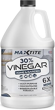 MaxTite Ultra-Strength 30% Vinegar for Home & Garden Cleaning 1 Gallon
