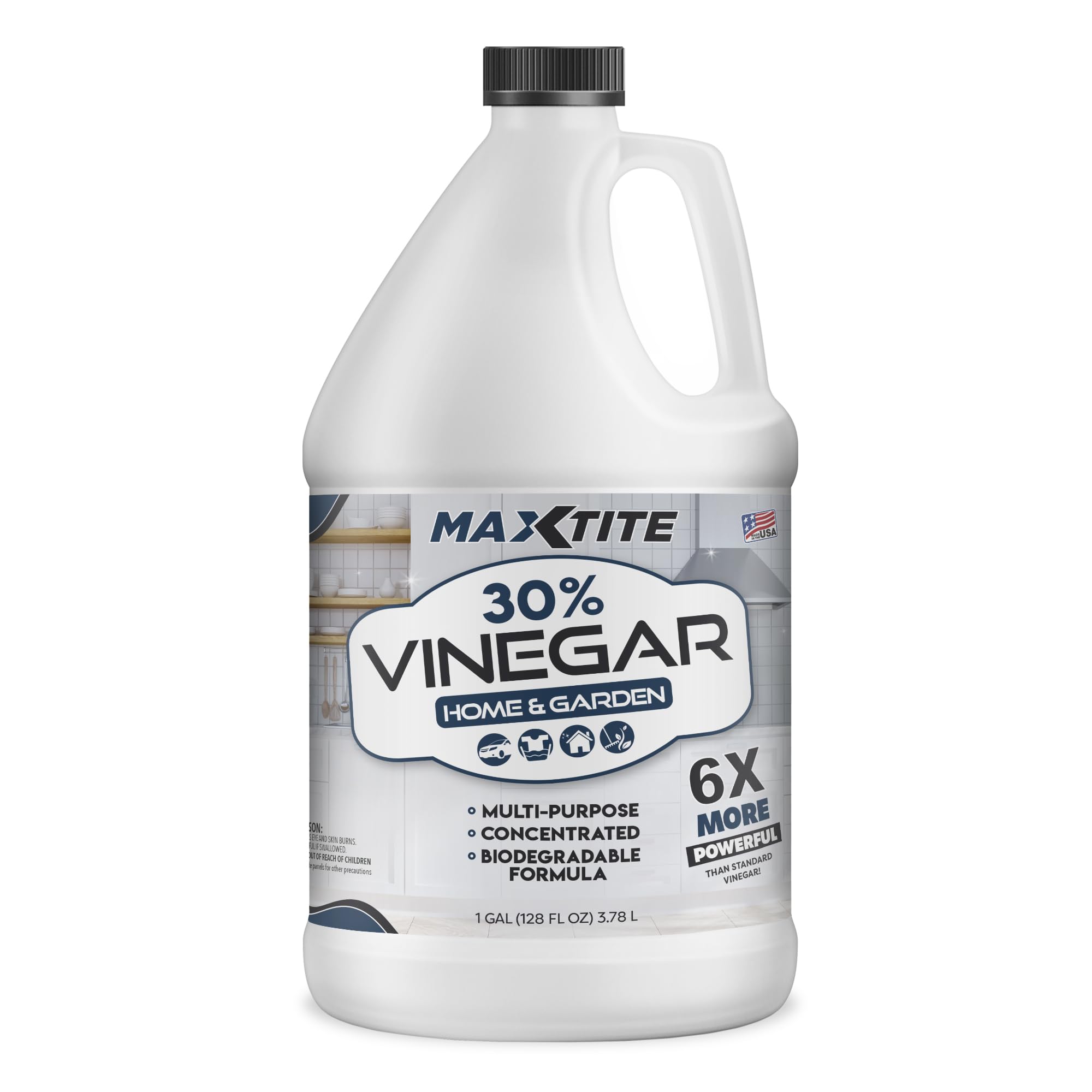MaxTite Ultra-Strength 30% Vinegar for Home & Garden Cleaning (1 Gallon)