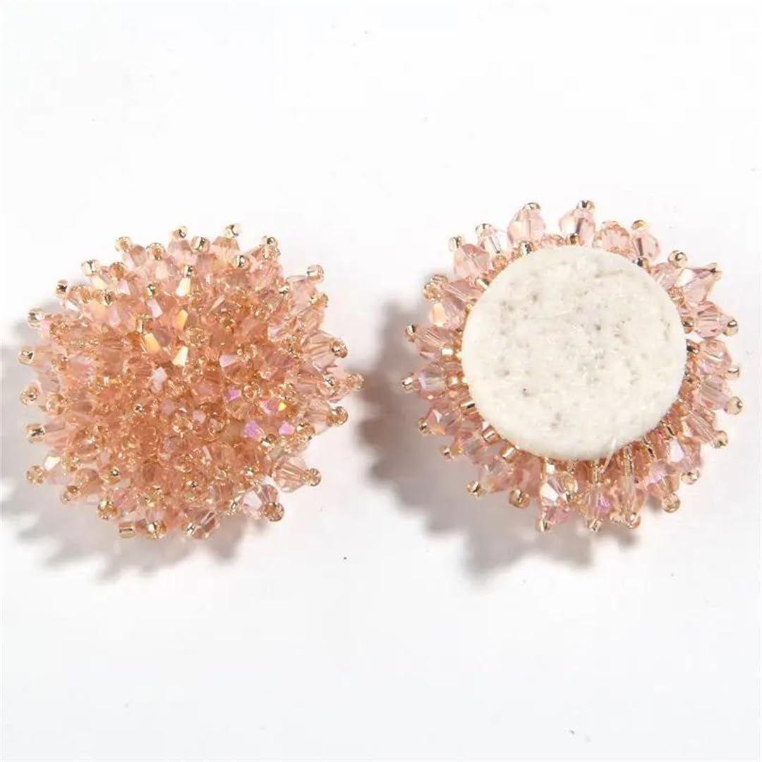 Różne ubrania, perłowe guziki Kryształowe koraliki Rhinestone kwiat przyszyte guziki opakowanie zbiorcze do torebek buty odzież DIY Craft(E23,10PCS)