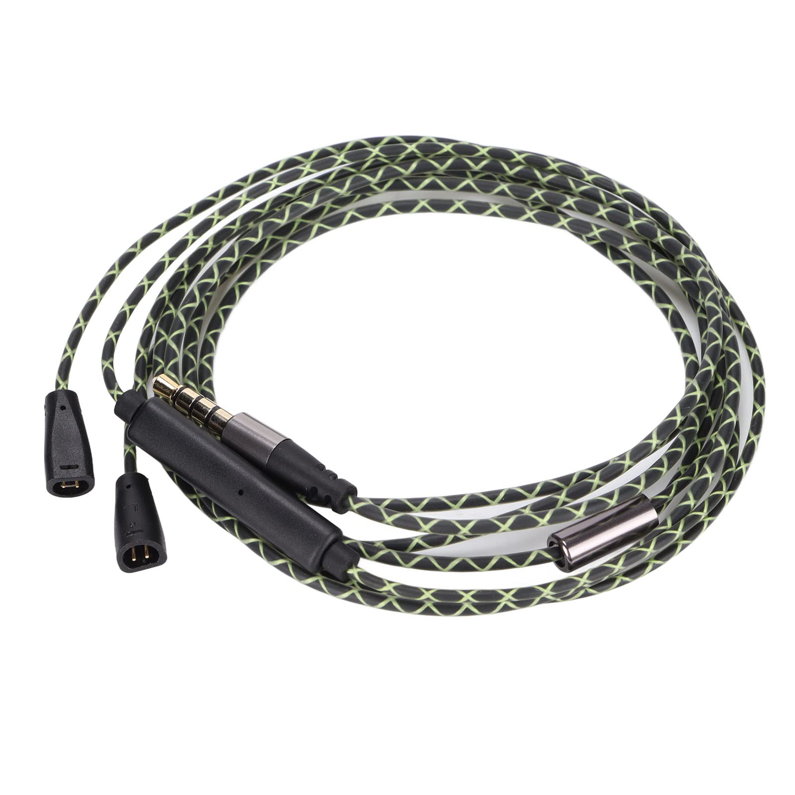 3.5mm Headphone Audio Cable with Volume Control Microphone for Sennheiser IE8 IE80 IE8i