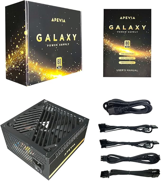Apevia Galaxy 650W Fuente ATX Semi-Modular 80+ Gold miniatura 4