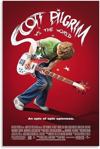 Scott Pilgrim Vs. The World - Póster de película, pósteres de películas musicales, pinturas artísticas de pared, lienzo, decoración de pared,