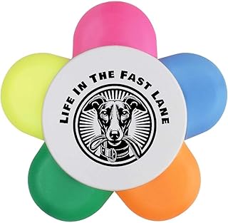 Azeeda 'Whippet Life In The Fast Lane' Flower...