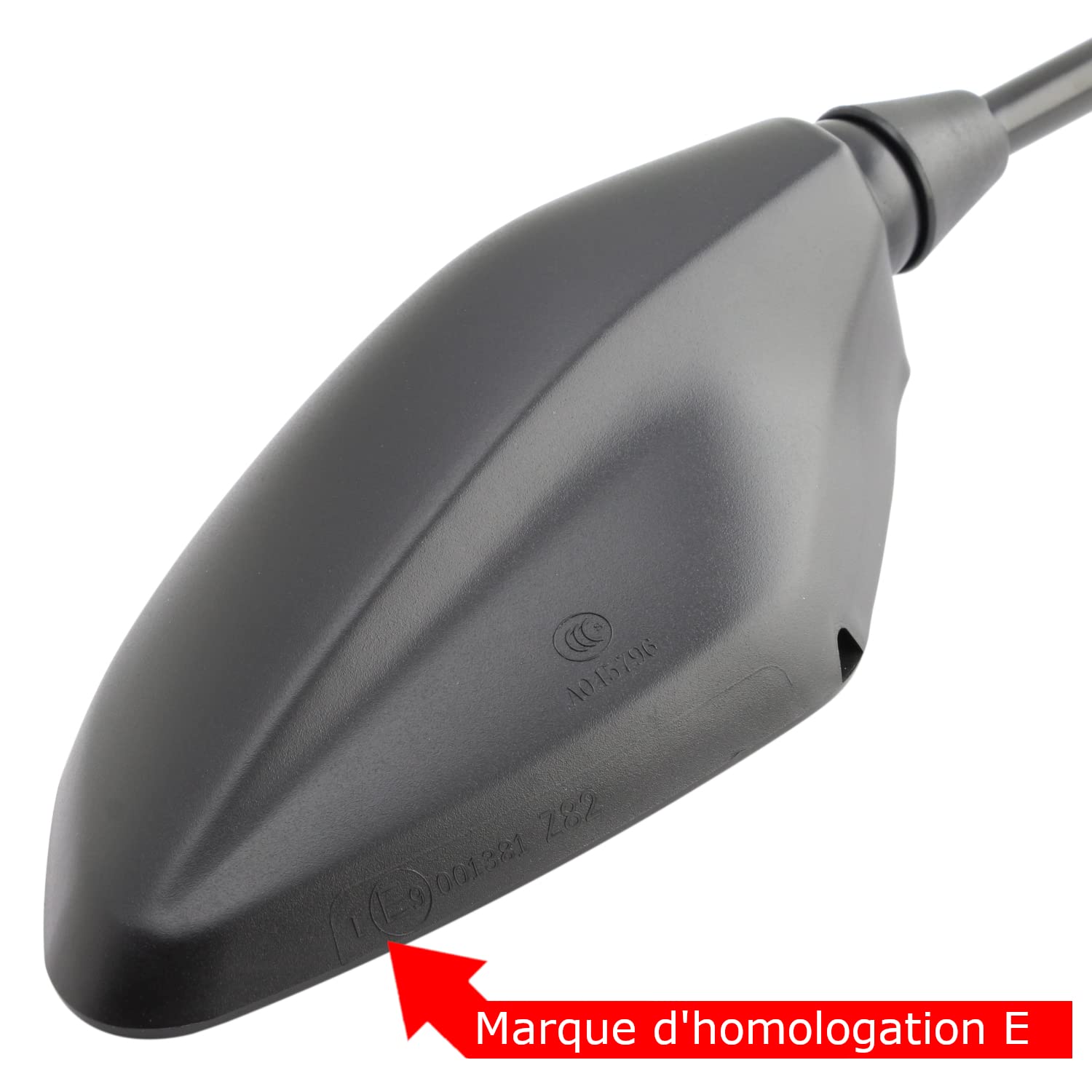 Area1 Rétroviseurs Moto Universel Retroviseur Latéral Homologué E, Certification CE (2xM10 Filetage à droite) compatible avec