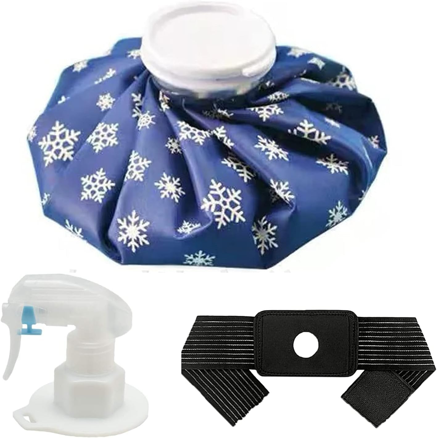 Photo 1 of **STAINED**2-in-1 Ice Bag for Injuries 9 Inch – Reusable Leak-Proof Ice Pack with Wide Mouth for Pain Relief, Cold Therapy, Sports Injuries, Swelling, Headaches & Heat Relief