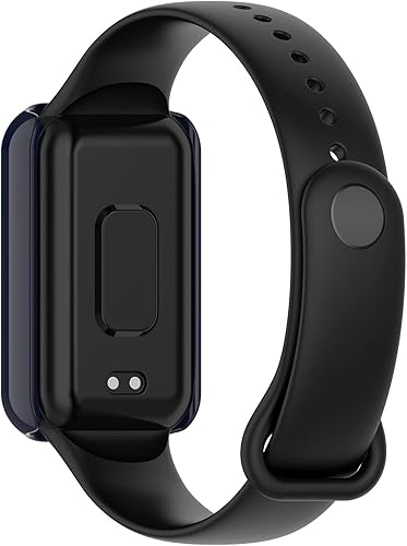 Miniatura 6 de Funda de reloj compatible con Amazfit Band 7, protector de pantalla de policarbonato duro antiarañazos, parachoques a prueba de golpes, carcasa