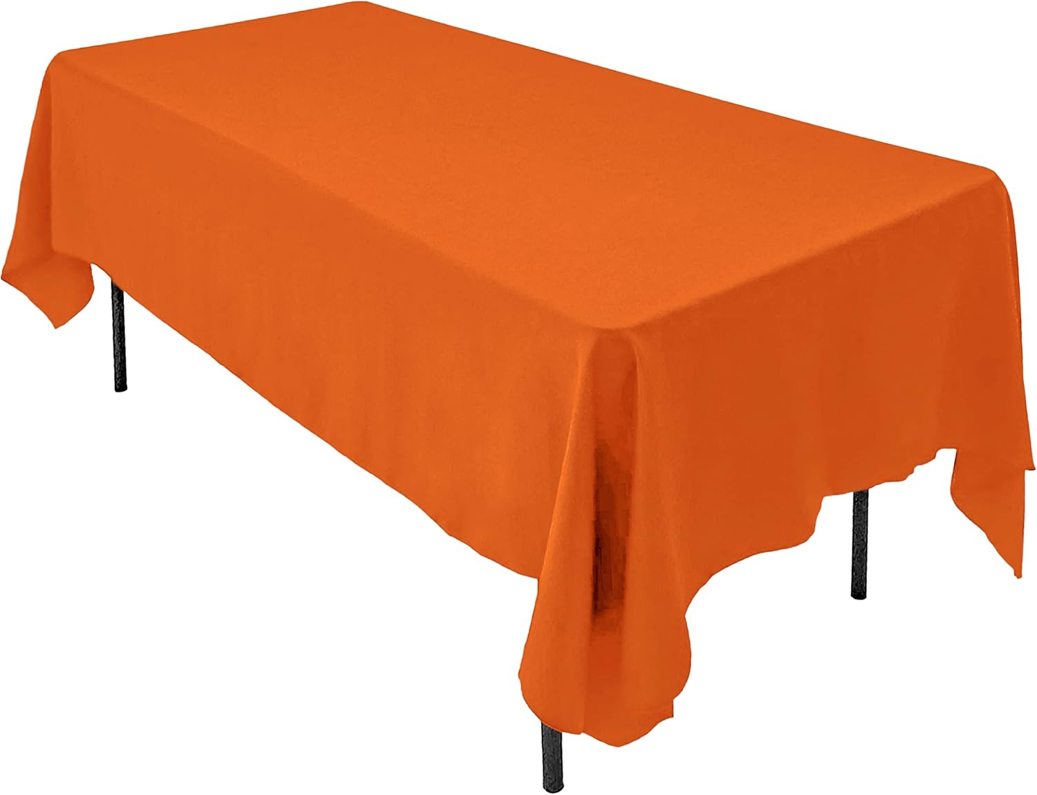 AK TRADING CO. 60 x 102-Inch Rectangular IFR Polyester Tablecloth - Orange