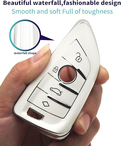 Miniatura 3 de HAOYOUMEI Adecuado para llaves BMW La funda avanzada de TPU suave es compatible con teclas X1 X3 X4 X5 X6 X7 M5 M6 1 3 4 5 6 7 GT3 GT5 GT6 llave de