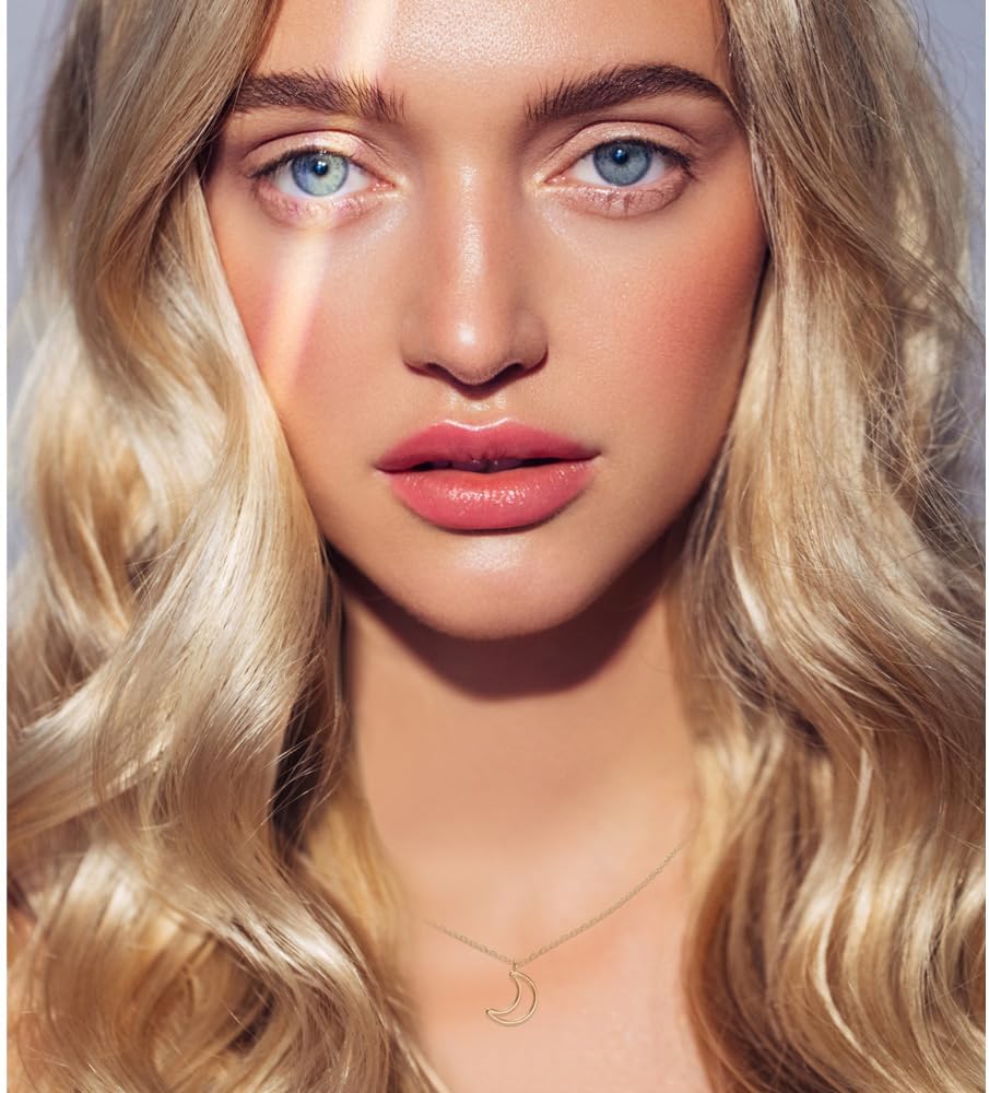 Crescent Moon Necklace – MUSTHAVE 18K Gold Plated Outline Crescent, Minimalist Pendant, Dainty Gold Moon Jewelry for Women, Simple Celestial Necklace, Nature Inspired Jewelry, 16+2 inch Extender, Message Card, Birthday, BFF, Unisex (Yellow Gold) - Image 8