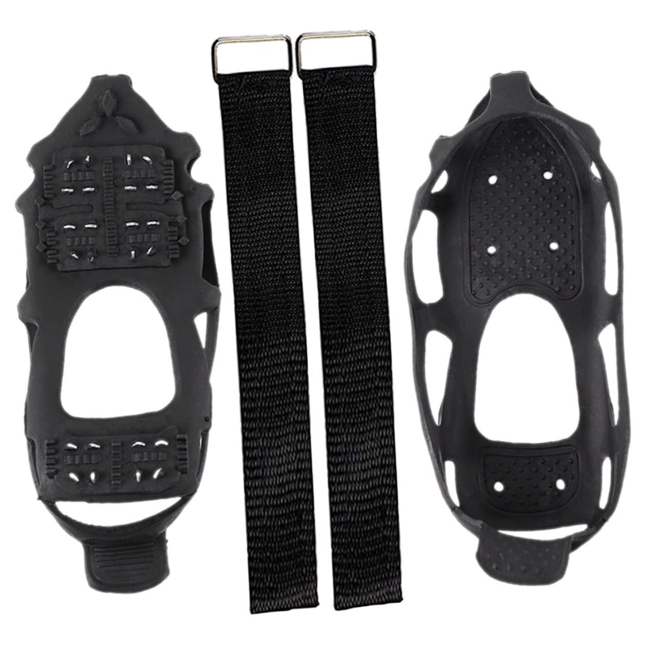 LIFKOME 1set Tooth Ice Cleats for Non- Shoe - Crampon Spikes for Boots Sports Shoes and Casual Footwear Excellent Traction for Ice Snow and Slippery