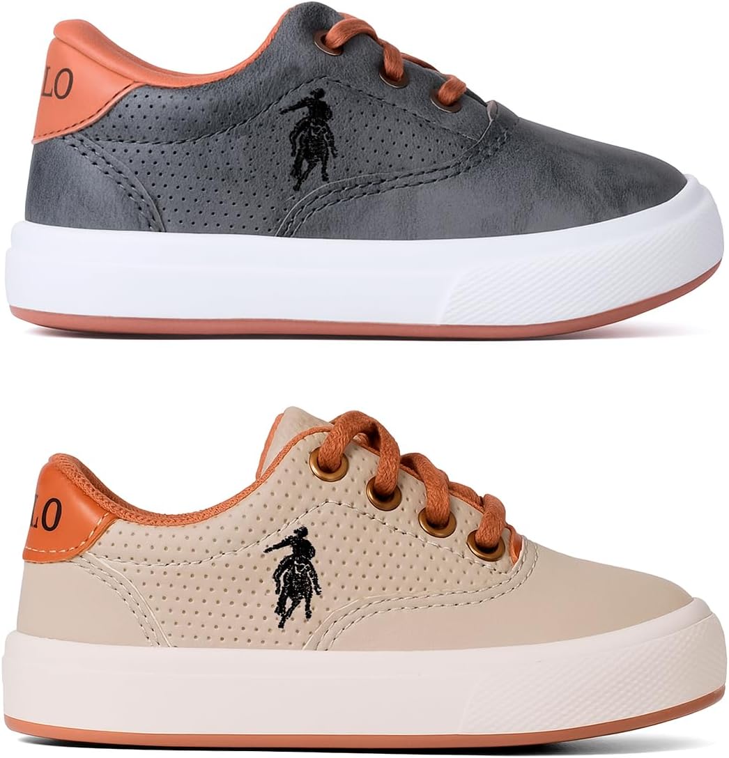 Kit 2 Tênis Da Polo Open Sapatênis Infantil Casual Para Criança Confortável Leve Macio