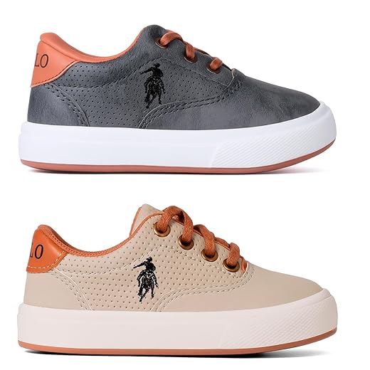 Kit 2 Tênis Da Polo Open Sapatênis Infantil Casual Para Criança Confortável Leve Macio