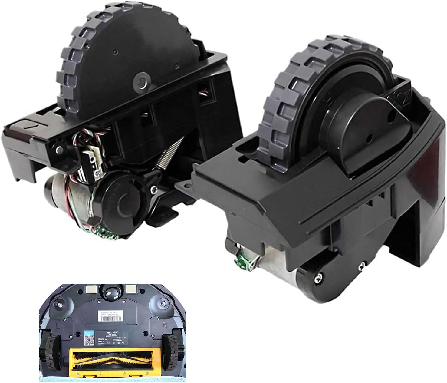 Right & Left Drive Wheel Assembly Module(2 Pcs), Robot Vacuum Cleaner Wheel Replacement Module Compatible with Roomba S-Series S9 (9150) S9+ S9 Plus (9550), Robot Vacuum Cleaner Replacement Parts(L+R)