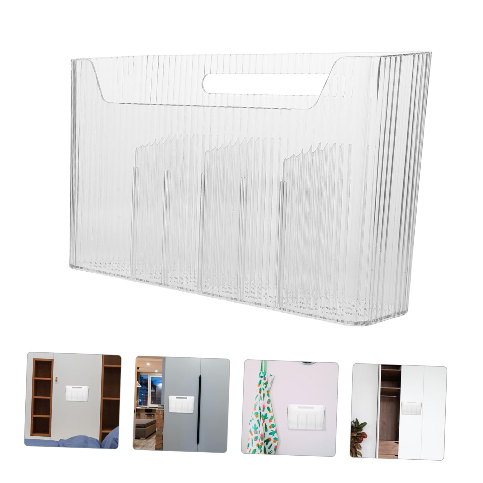 Ciieeo Adhesive Wall Mount Storage Rack Multi-use Organizer for Kitchen Bathroom Office