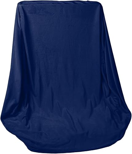 lamphle Funda para puf sin relleno, 59.1in x 23.6in, suave, lavable, grande, puf para adultos, cómodos para niños y adultos, azul cielo