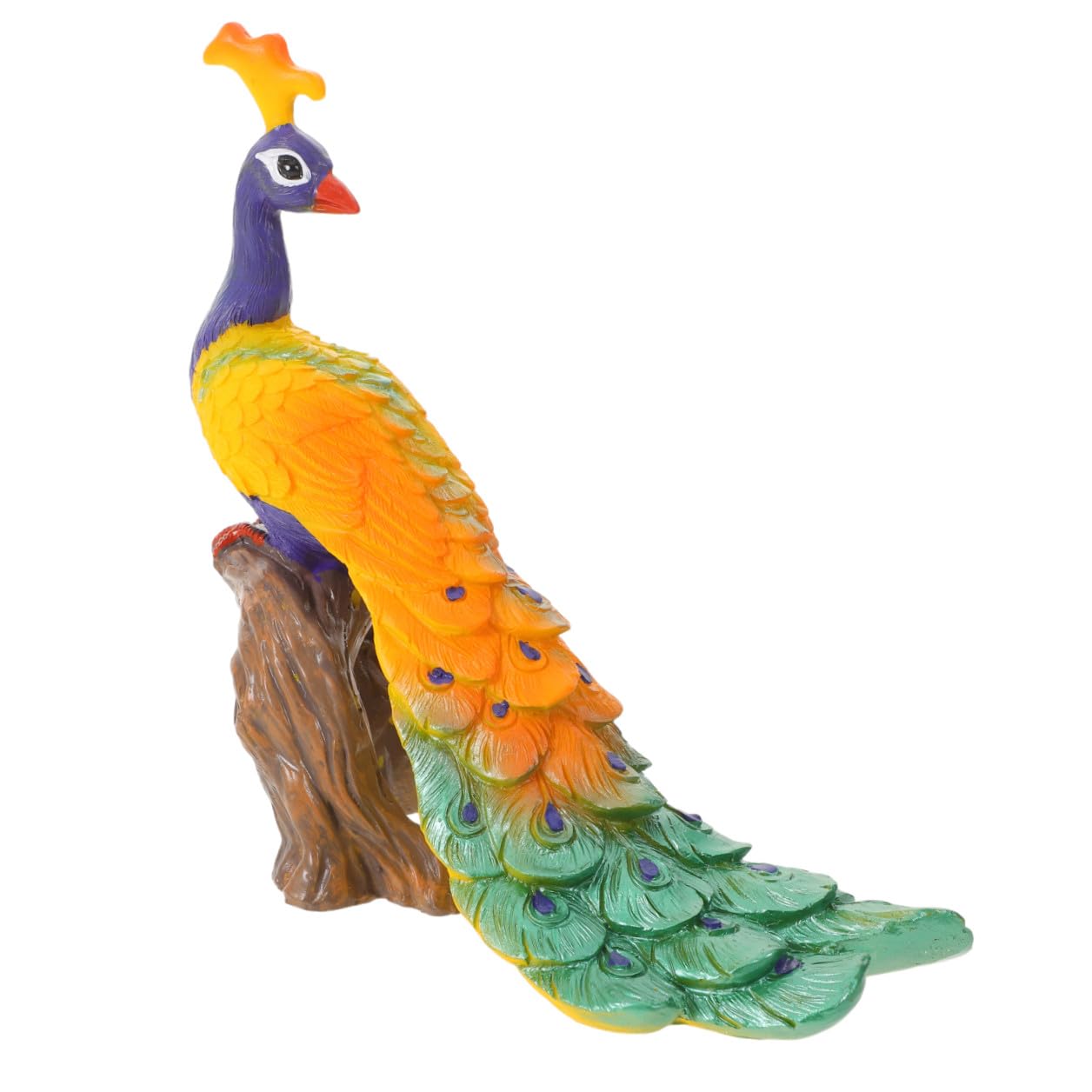 Statue paon résine pour jardin : créez un havre coloré et artistique