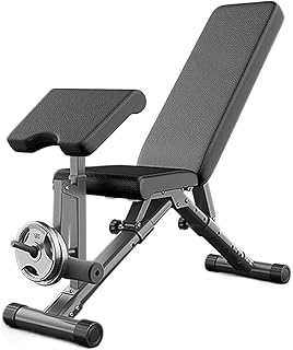 Banco muscular abdominal, silla de fitness multifuncional para sentadillas y prensa con mancuernas, equipo de gimnasio en casa para entrenamiento de fuerza central