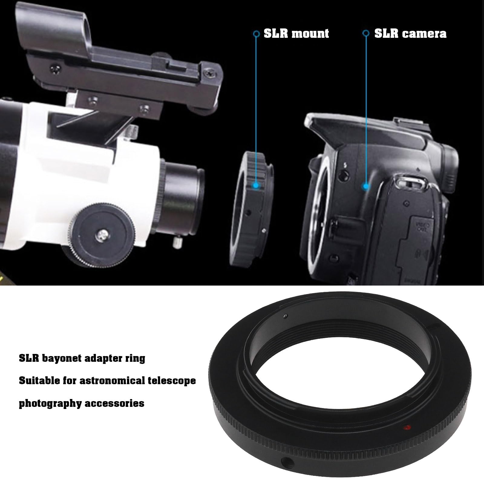 OTOTEC 1pcs T2-AI M42 Threads Compatible with Nikon F Mount cameras & Telescopes Lens Adapter Ring Professional Durable Compatible with Nikon AI Interface cameras - Image 2