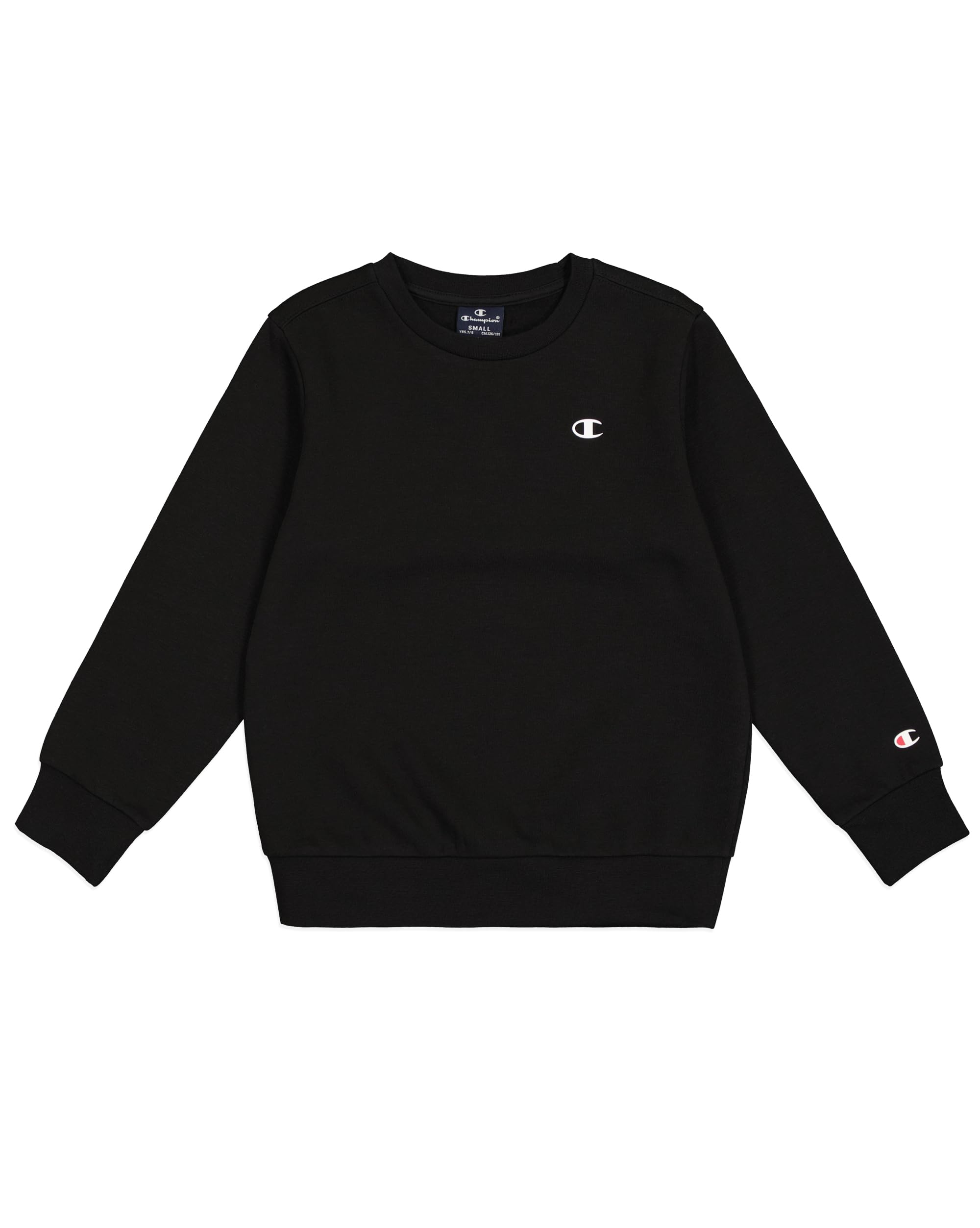 Champion Legacy Legacy Basics B - Ultralight Powerblend Fleece Crewneck Sweatshirt, Schwarz, 13-14 Jahre Kinder FW23, Nero, 13-14 Jahre