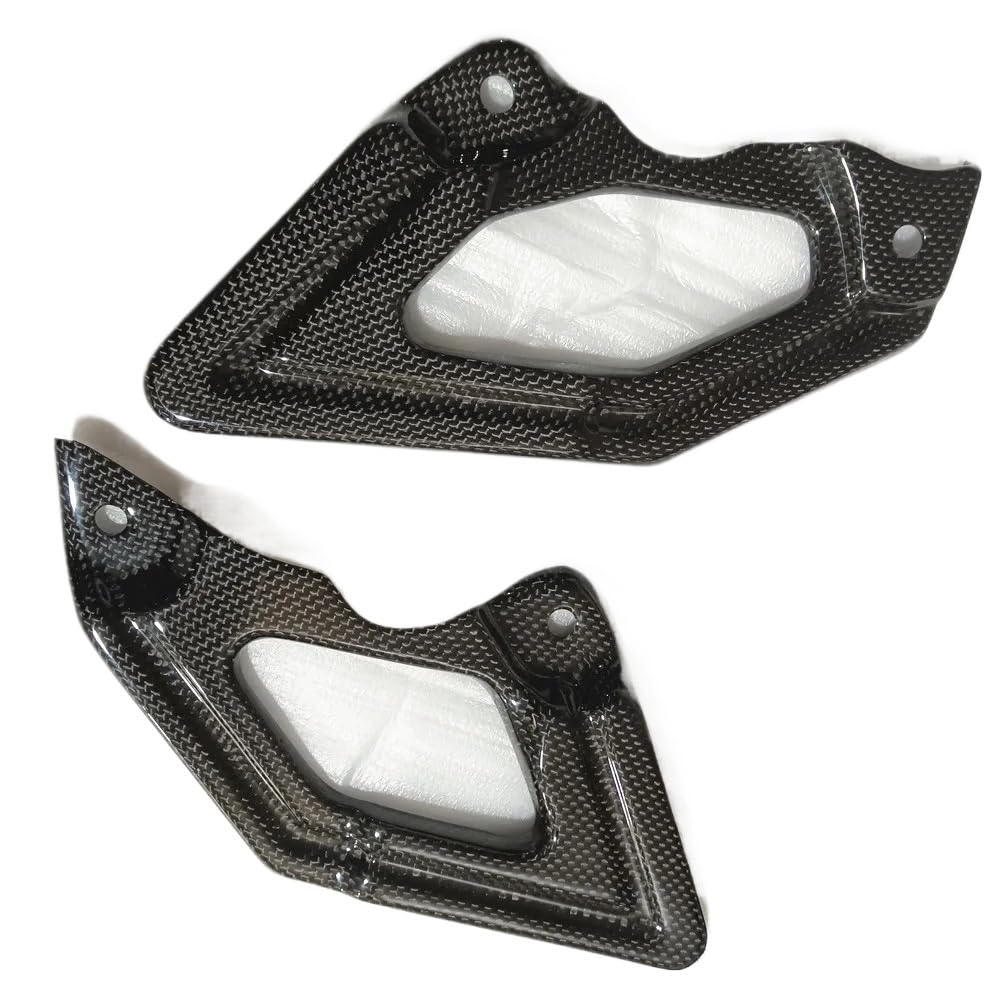 Piastre per tallone anteriori moto, pedane di protezione in fibra carbonio per Ducati 1100 796(Gloss)