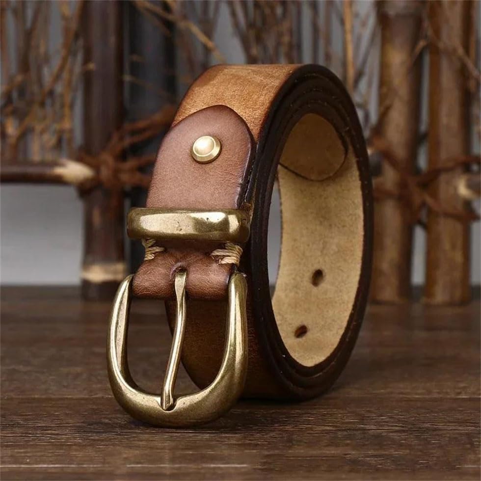 Men Leather Pin Buckle Belt Retro Jeans Belts Leather Belt For Business2