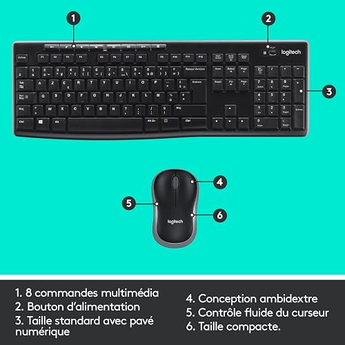 Logitech MK270 clavier et souris sans fil COMBO - UK QWERTY - 7