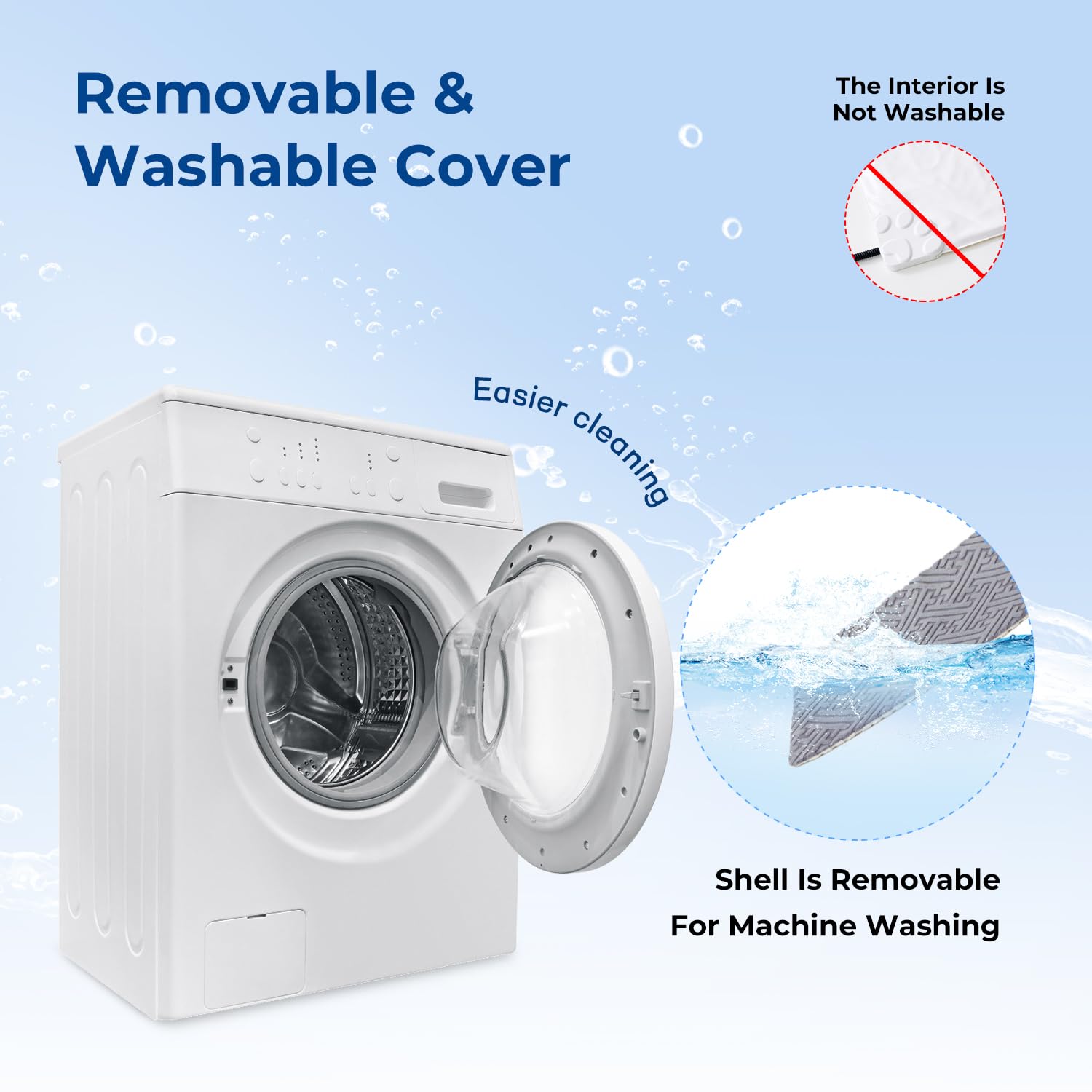 ZOMISIA Almohadilla térmica para perros de 28 x 18 pulgadas, 11 opciones de temperatura ajustable y 25 opciones de temporizador, cama térmica para perros interiores impermeable con cable resistente a