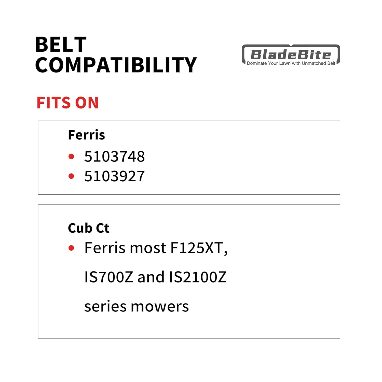 Deck Belt 5103748 / Kevlar Cord / 5/8" x 162 3/4" - Compatible with Ferris 5103927,Most F125XT, IS700Z and IS2100Z Series