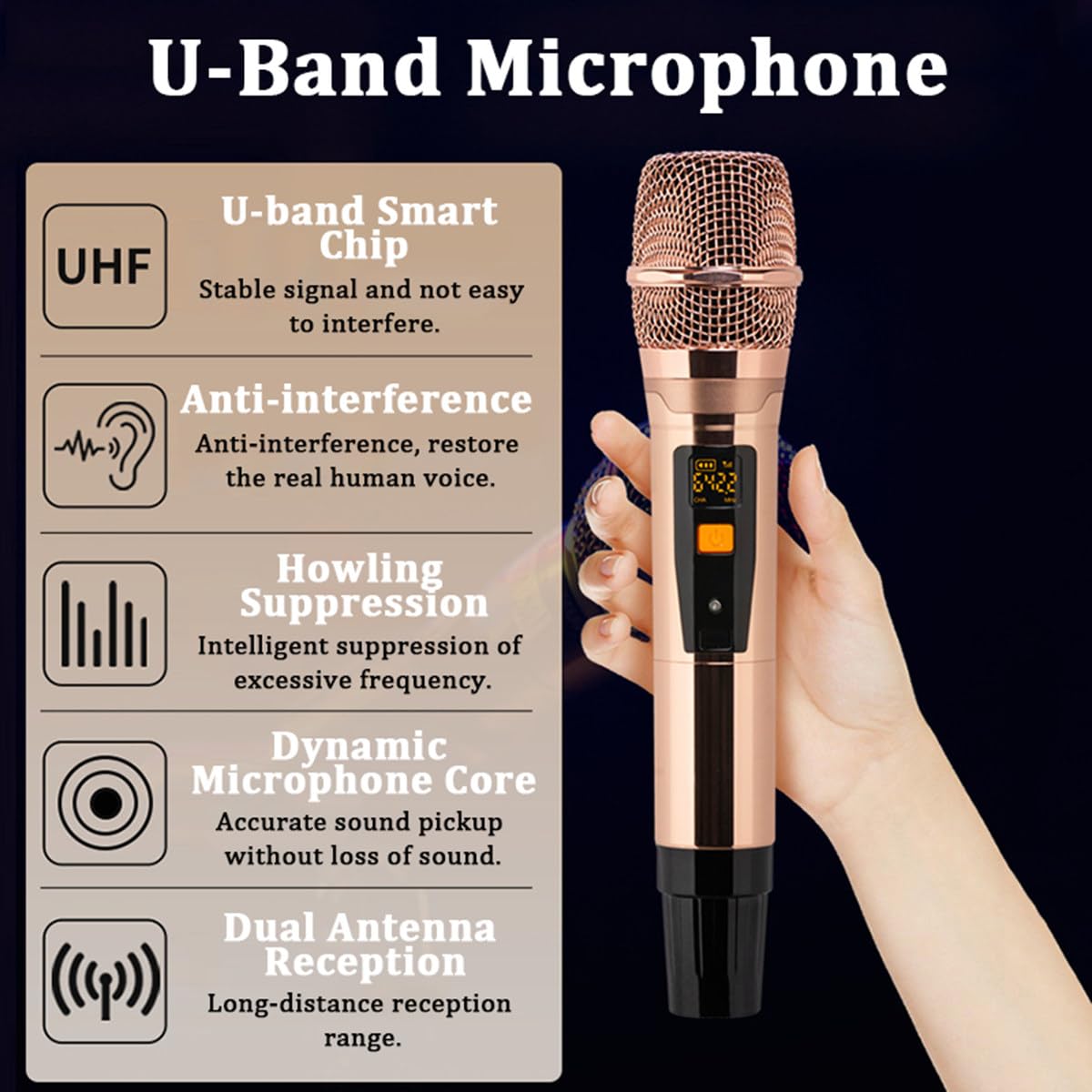 Sistema Karaoke Professionale Da 19,5/22 Pollici, Macchina Karaoke Touch Screen Capacitivo Con 2 Microfoni Wireless, 1,1 Milioni Di Canzoni Da Scaricare Dal Cloud, Per Casa, Bar, Festa (19,5 Pollici