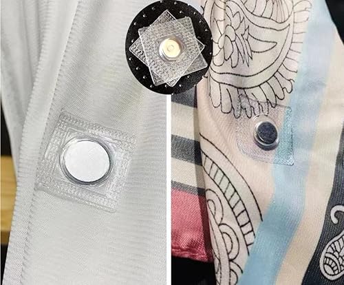 Miniatura 4 de XILEWHZF 30 pares de broches magnéticos ocultos, invisible, oculto para coser en PVC, cierre magnético para bolso, ropa, herramientas de costura