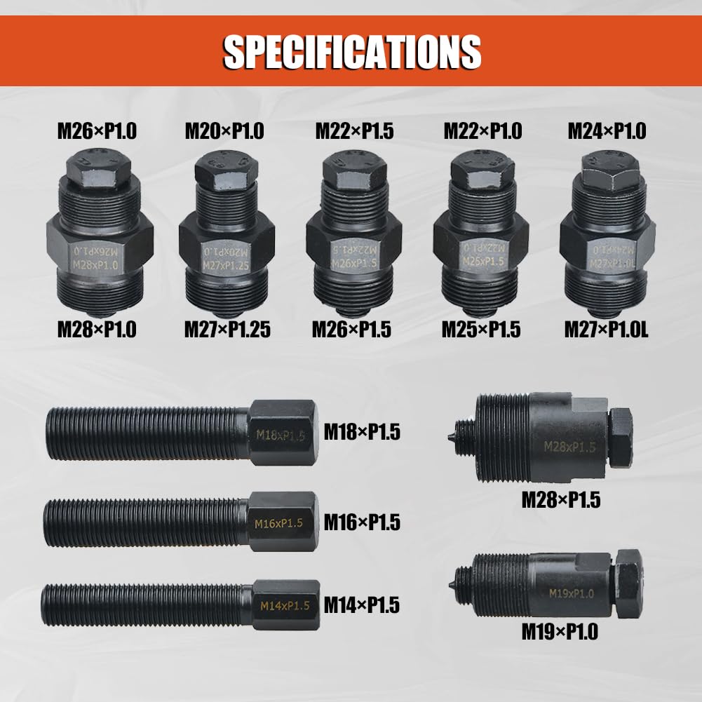 Ensemble d'outils universels d'extraction de Volant d'inertie de Moto 10 pièces pour Moto Dirt Bike ATV Compatible avec Yamaha Kawasaki Honda Suzuki