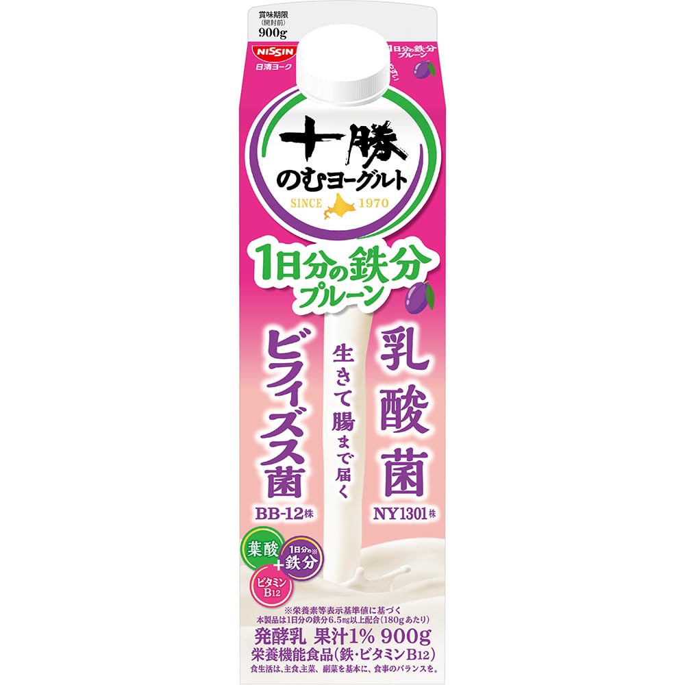 Amazon.co.jp: [冷蔵] 日清ヨーク 十勝のむヨーグルト 一日分の鉄分
