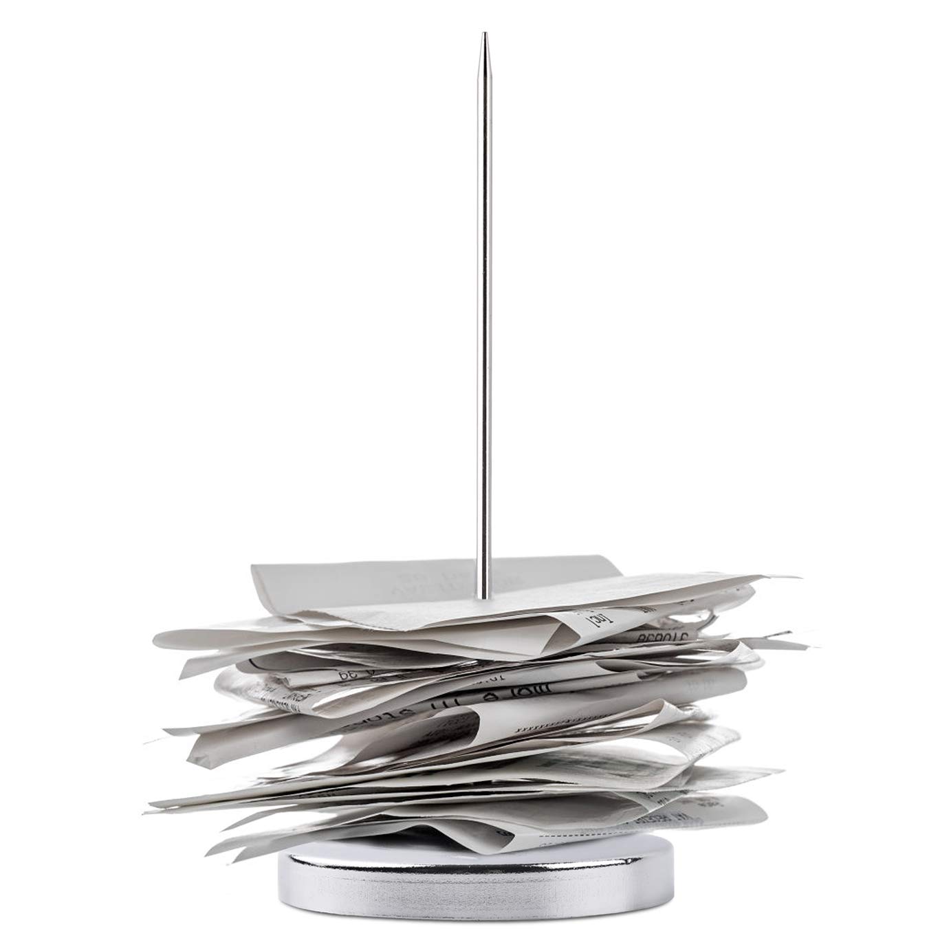 KONUNUS 3 Pieces Memo Holder, Silver Straight Rod Receipt Note Spike