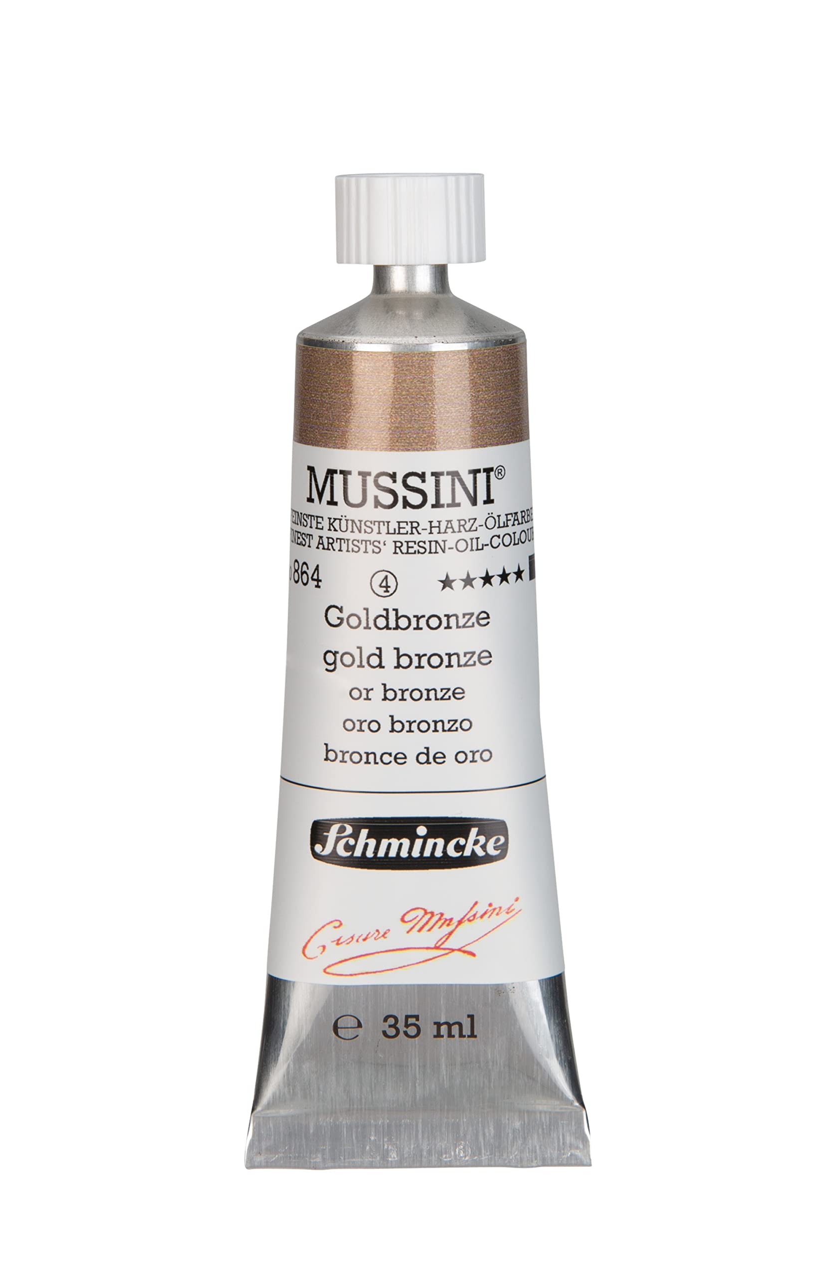 Schmincke MUSSINI or bronze 35ml pour reflets dorés de tableaux