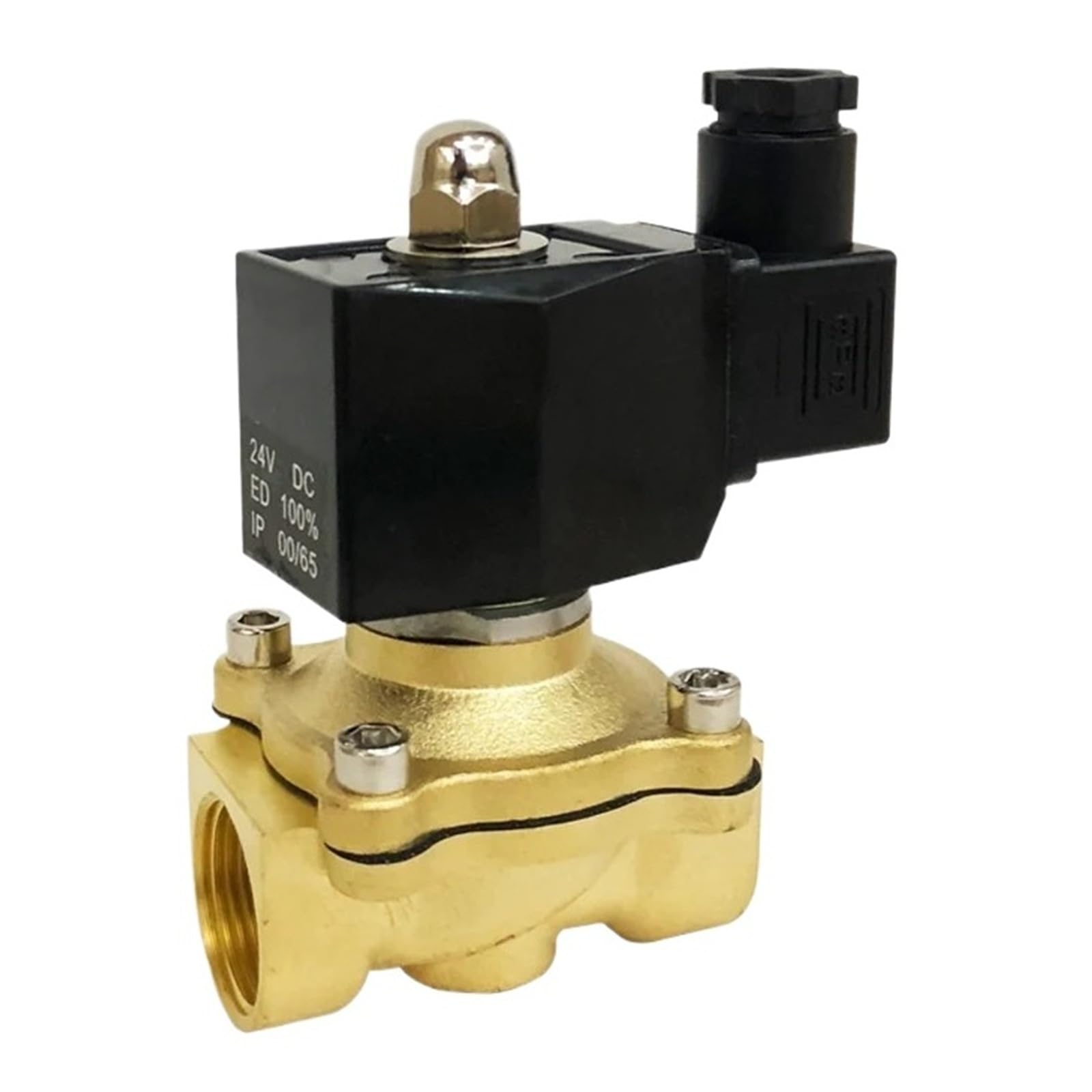 Electric Solenoid Gas Valve 1/4" 3/8" 1/2" 3/4" 1" Normally Closed Pneumatic for Water Oil Air Glue 12V 24V 220V 110V(DN35,AC220V)
