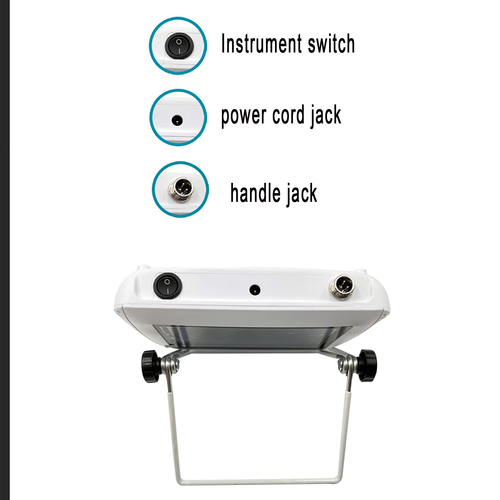 Analizzatore di capelli per diagnosi della pelle, scanner digitale per diagnosi della pelle con schermo LCD da 5 pollici, macchina per analizzatori di capelli ricaricabile 50X 200X, per casa, salone