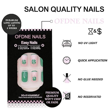 🍀 St. Patrick's Day Nails: Lucky Charm Press-Ons