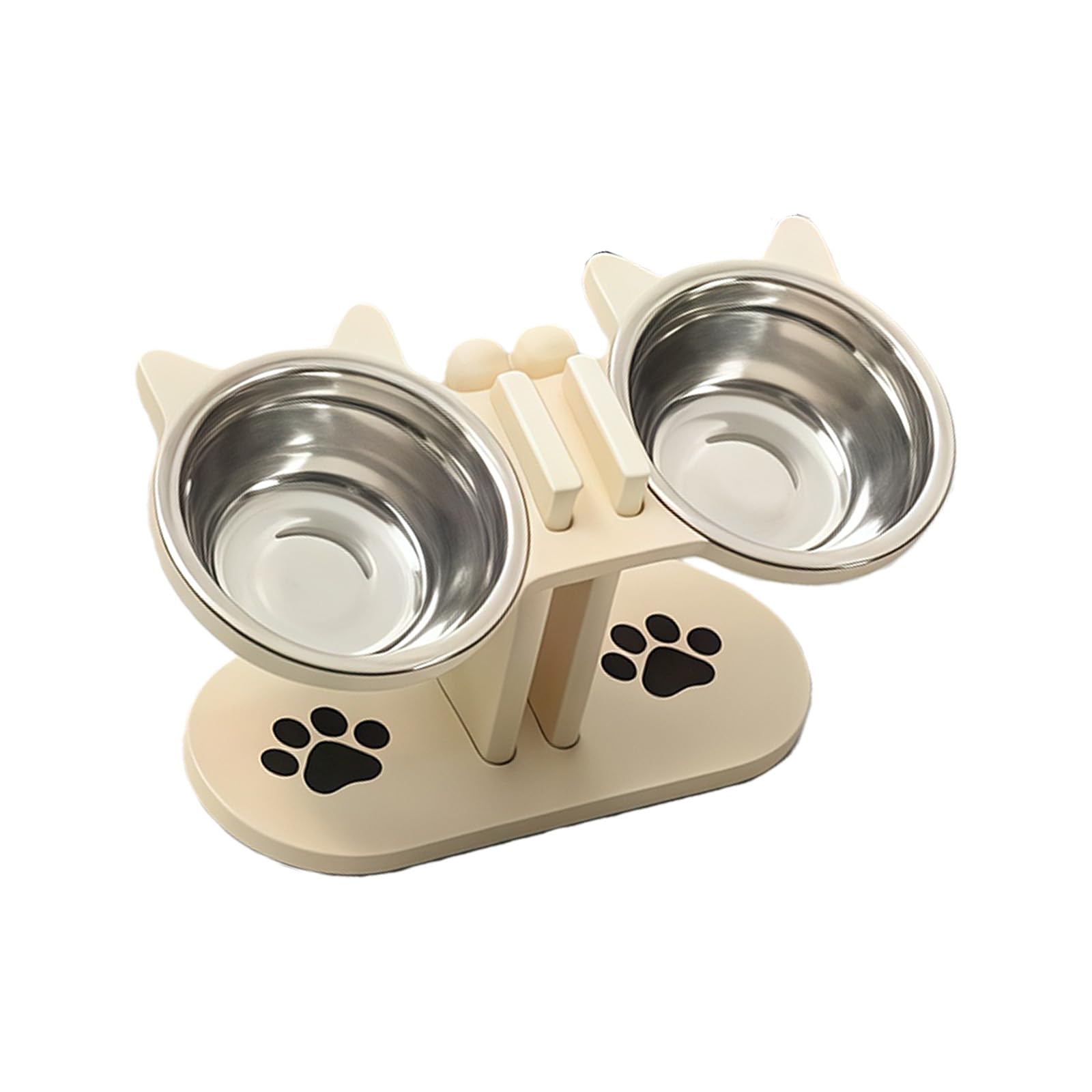 Mangiatoia per animali rialzata con doppie ciotole per acqua alimentare, design anti-vomito Mangiatoia per animali anti-vomito per cani e gatti
