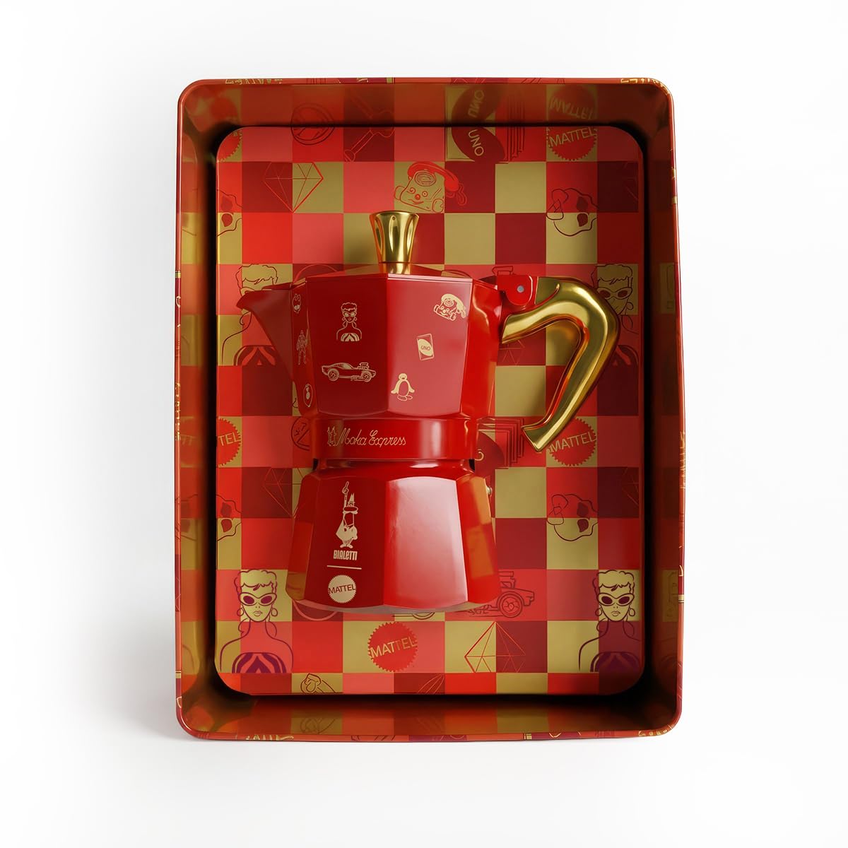 Bialetti Moka Express Moka Express with 3 Cups (130 ml) Mattel