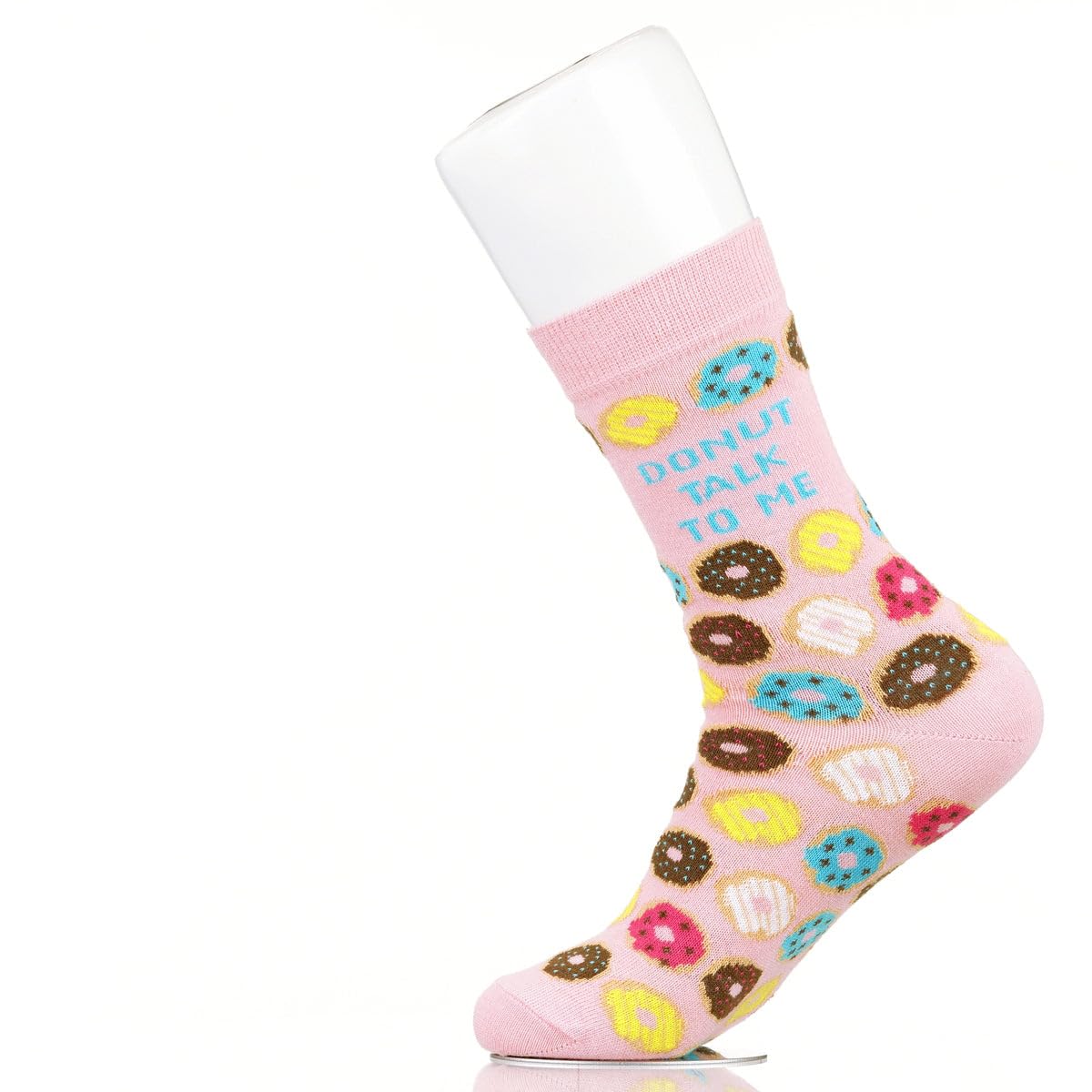 Sock Atomica Unisex Multicolour Funny Novelty Colourful Cotton Crew Socks For Men Women, Boxed Gift Set (Uk 7-11 / Eu 41-46) (Donut)