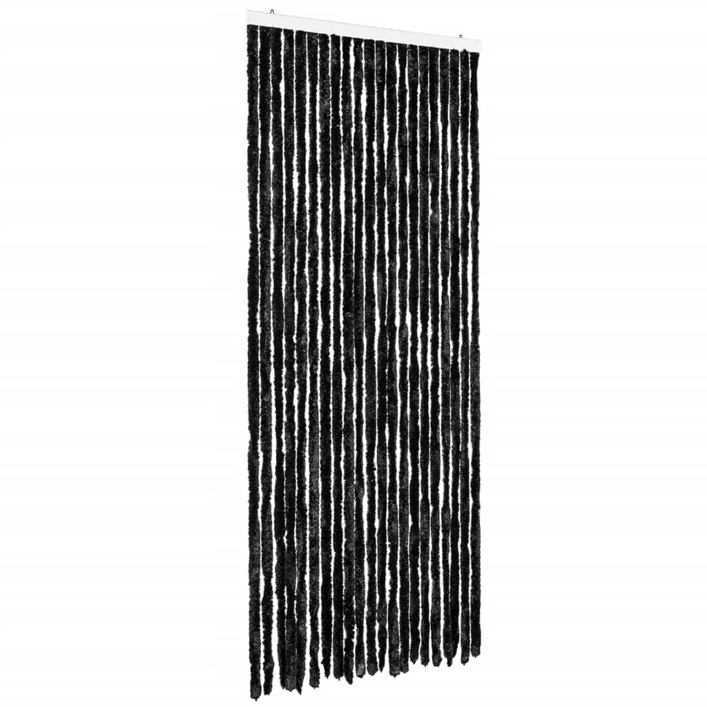 vidaXL Insect Curtain Doorway Fly Mosquito Bug Blind Screen Guard Curtain Adjustable Mobile Home House CaravanAnthracite 90x200 cm Chenille — image 1