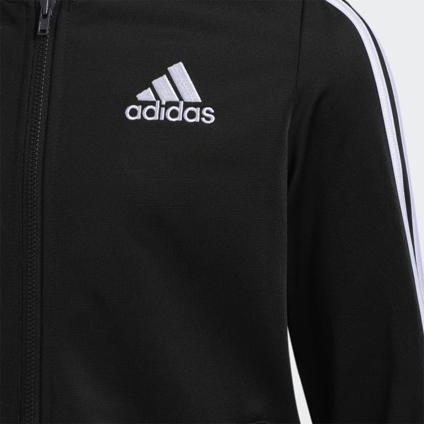 adidas girls Zip-Up Tricot Track Jacket Warm-Up Bomber - Image 4
