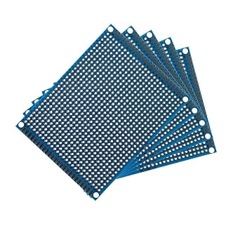 5PCS Double Side PCB Prototype Board 3x7 5x7 7x9cm Copper Plate All Protoboard,DIY Prototyping Printed Circuit for Ardu/*ino(5pcs 7x9CM)