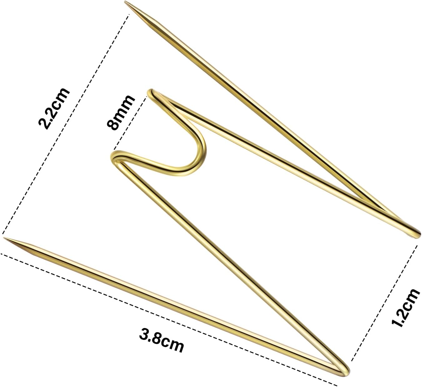 Geyoga Fabric Panel Wall Wire Hooks Cubicle Hooks with Clear Storage Box for Interior Exterior Decor for Picture Home School Office DIY (Gold,36 Pcs)