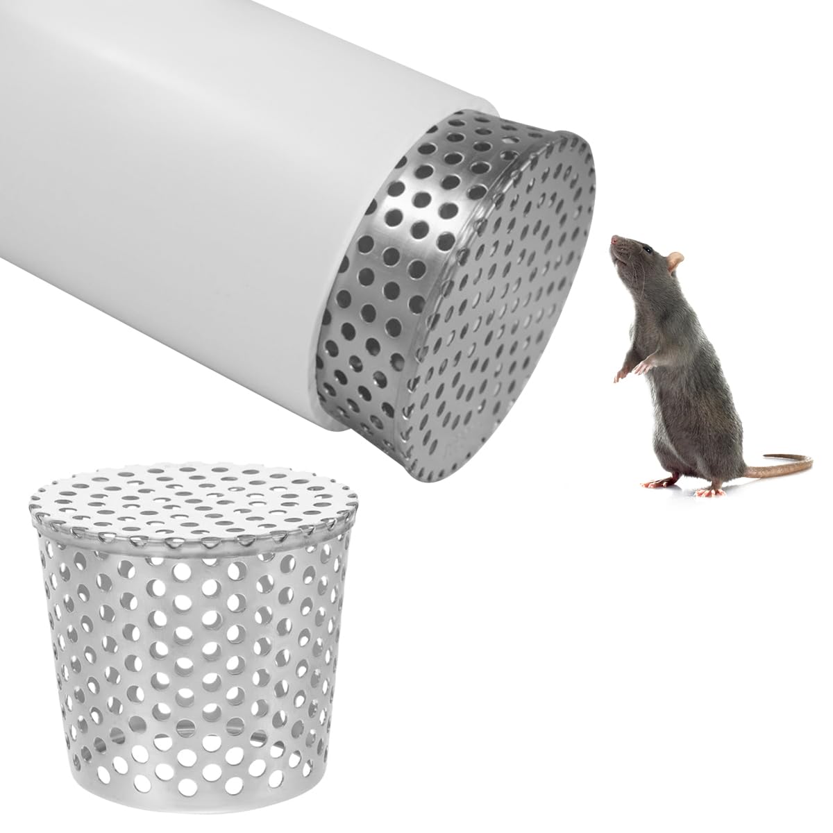HASTHIP® Floor Drain Outlet Filter, Anti Rats Drain Outlet Mesh Cover, 100mm Diameter Strainer Gutter Downspout Strainer fit pipes between 86mm and 95mm, Universal Strainer for Leaf Gutter Guard (B0D46CT486) Amazon Price History, Amazon Price Tracker