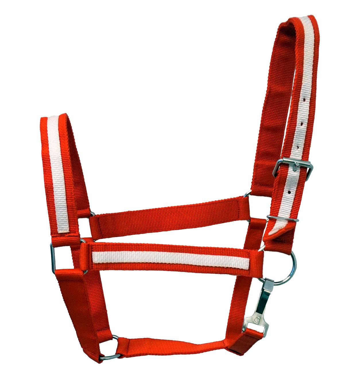 Equitem Draft Horse Size 2 Ply Nylon Halter with Stripe Accent