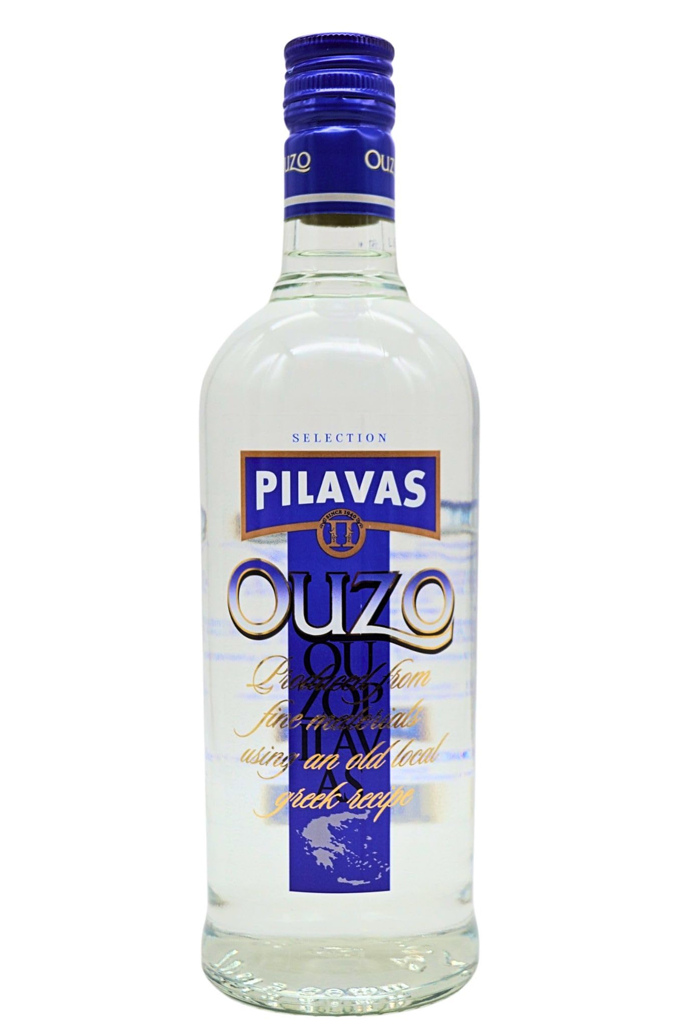 Ouzo Pilavas 6 x 0,7 Liter – Traditioneller griechischer Anisschnaps, doppelt destilliert, 40% Vol. – Perfekt für Feiern, Gastronomie oder als Geschenkset