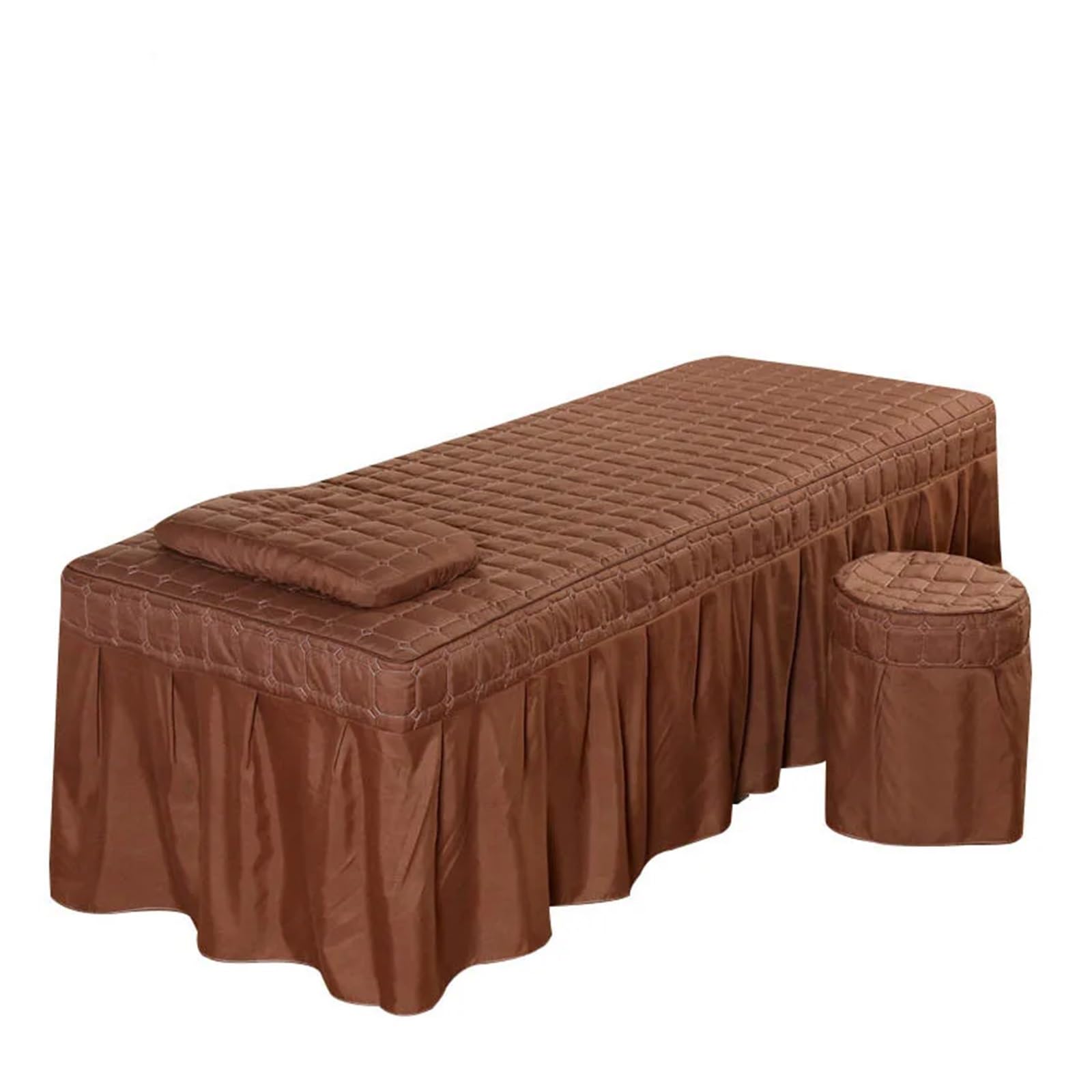 Massage Table Skirt 1pcs Spa Massage Club Bed Cover Only Beauty Salon Sheet Bedskirt SPA with Hole(Color 9,190x80 Cover only)