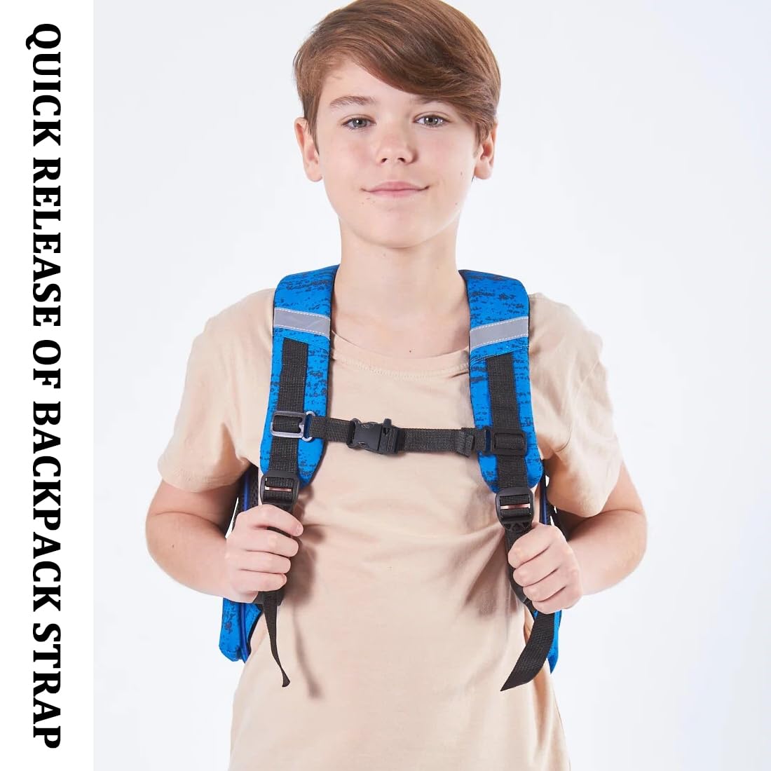 JTKREW Sangle Poitrine Sac à Dos Réglable - 2 Pièces En Nylon - Boucle Rapide Antidérapante - Randonnée, Jogging, Voyage - Largeur Ajustable