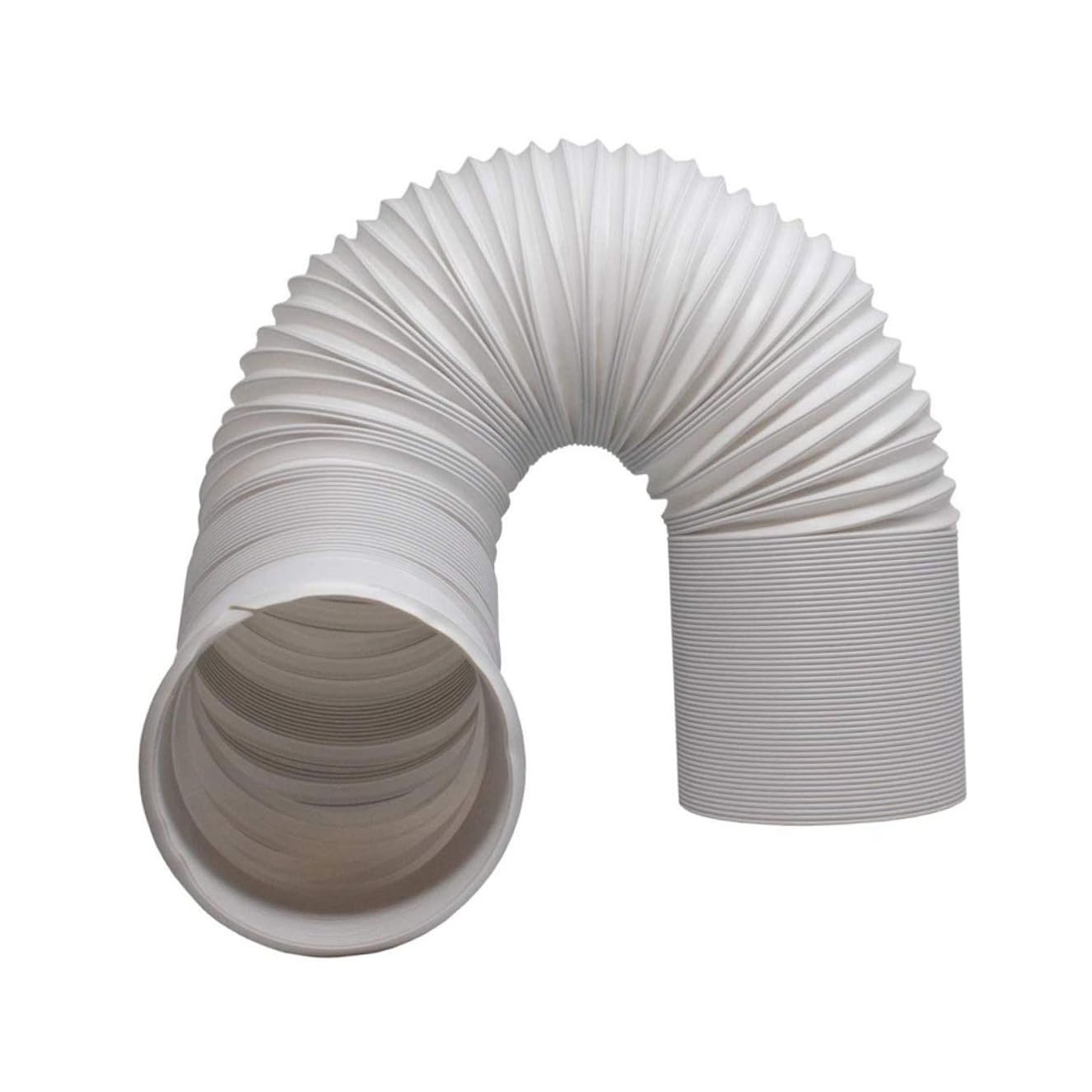 Tubo di Scarico Aria Estensibile Pe Bianco per Condizionatore Mobile | Spessore Rinforzato, Leggero e Flessibile, Atmosfera Estiva, Uso Cucina Domestica